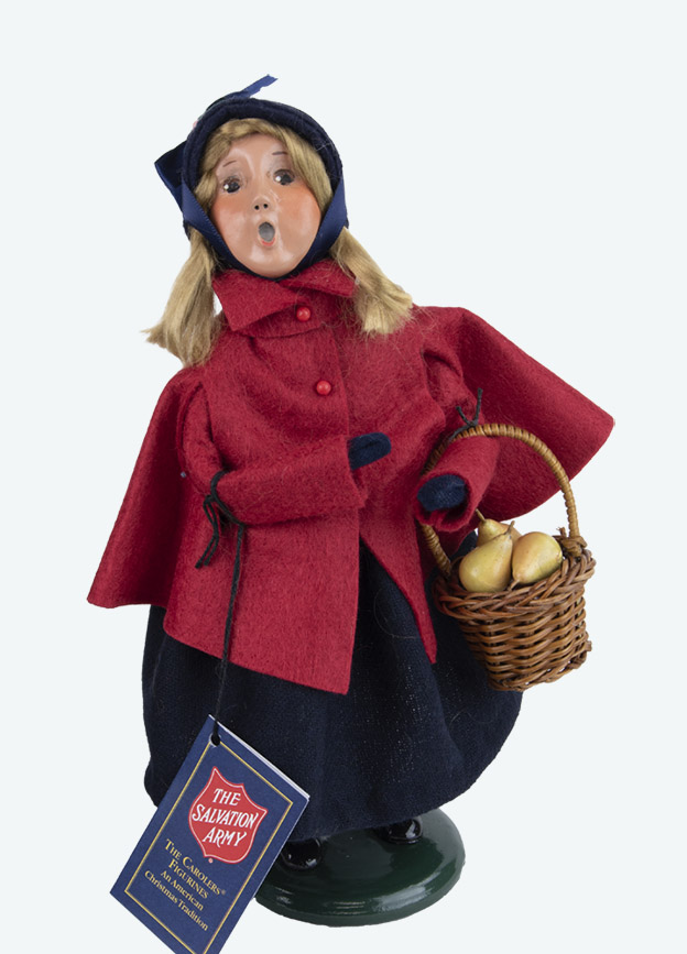 Salvation Army Girl with Pear