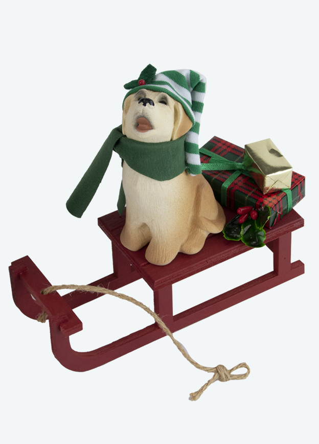 Dog with Sled