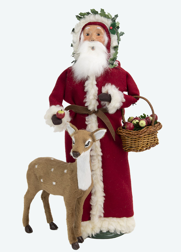 Santa feeding Reindeer