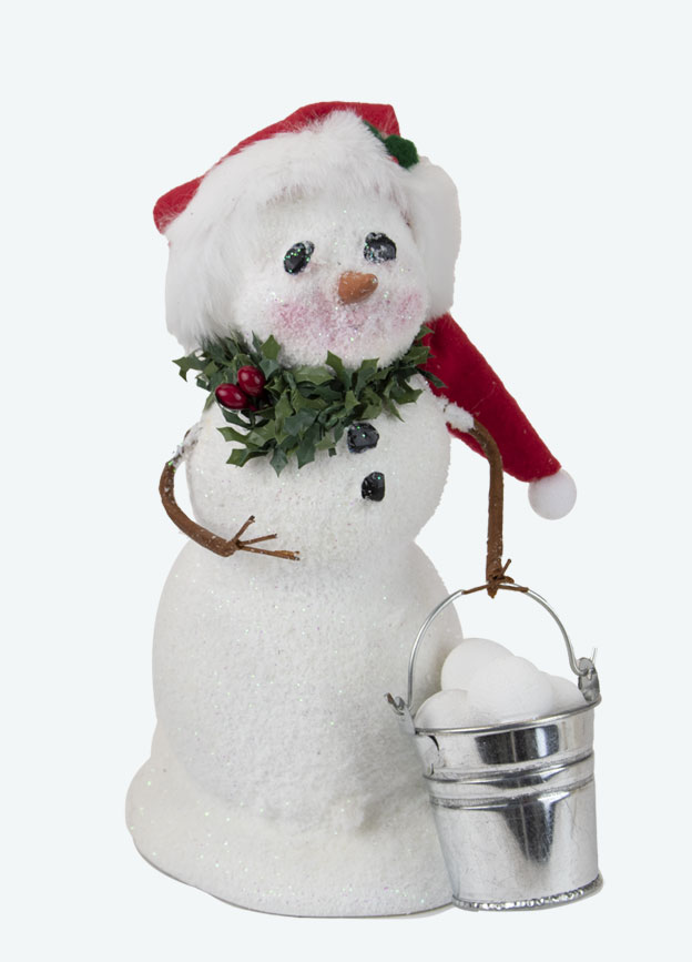 Snowman w Bucket Snowballs