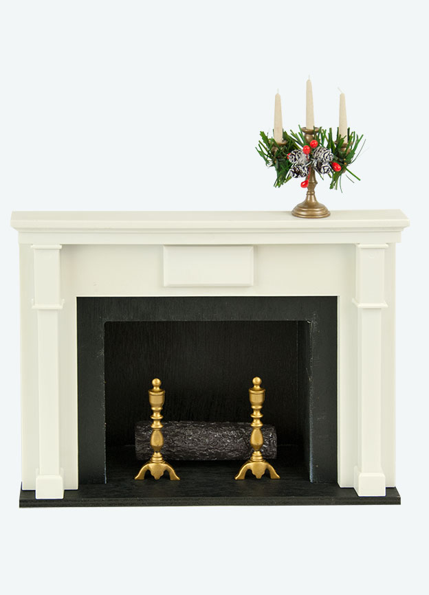 Fireplace with Candelabrum