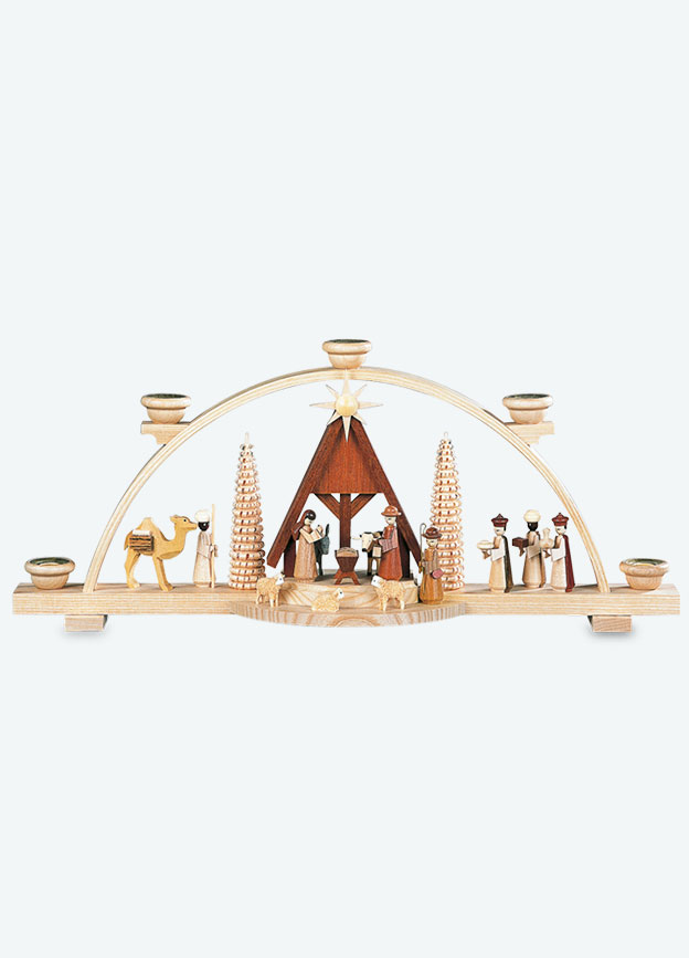 Candle Arch Nativity Scene