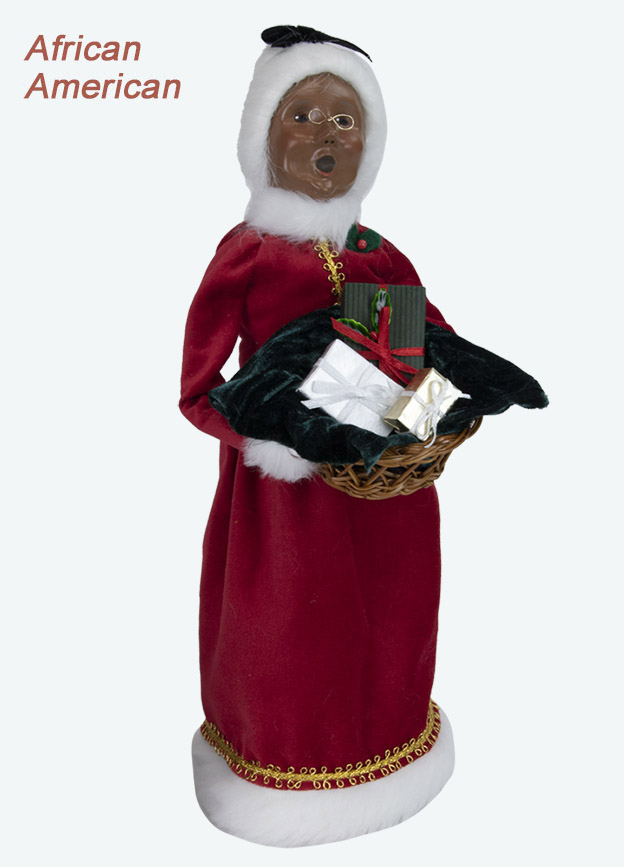 African American Mrs Claus w/ Basket
