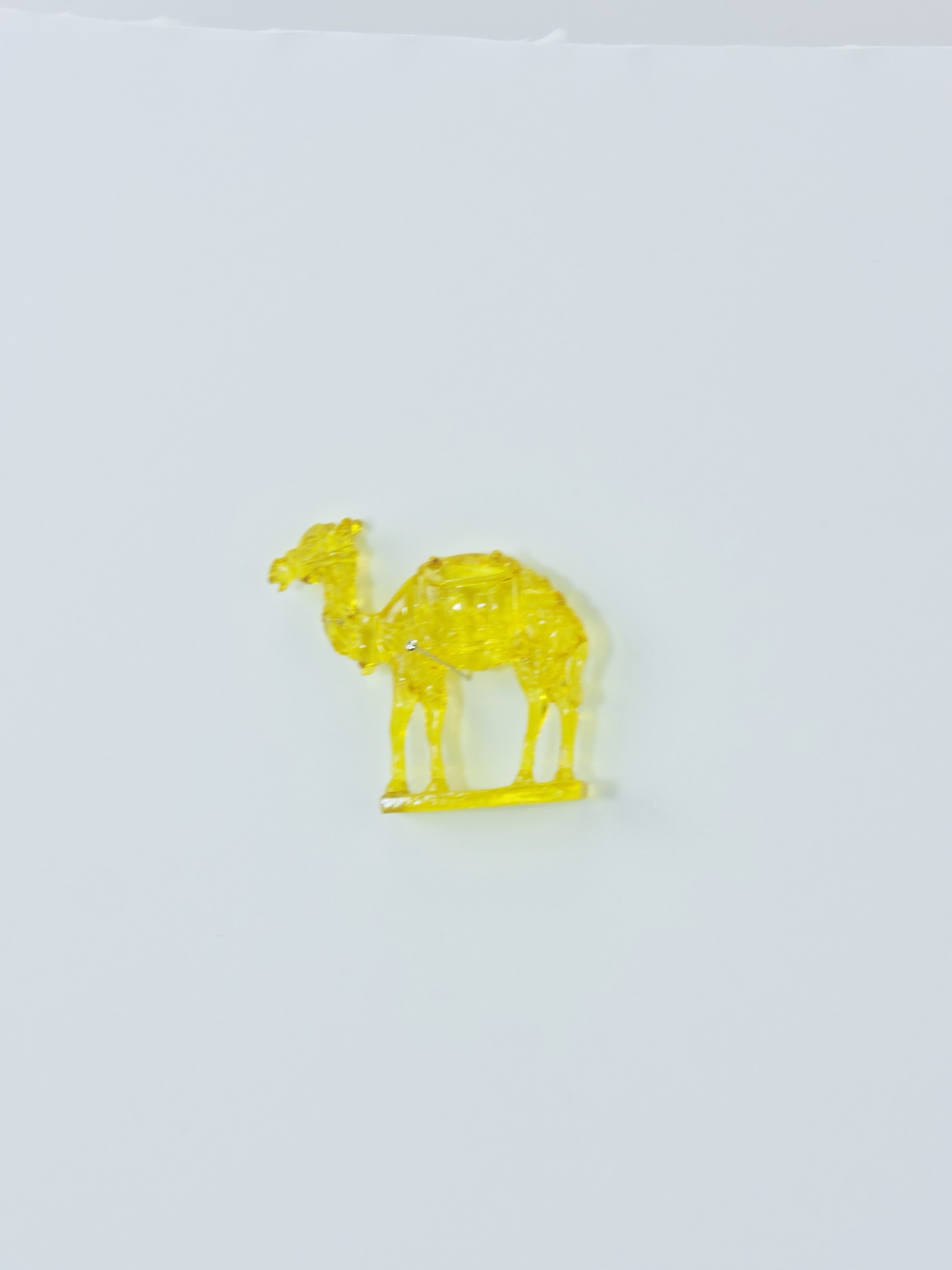 Clear Sugar Toy Camel Green