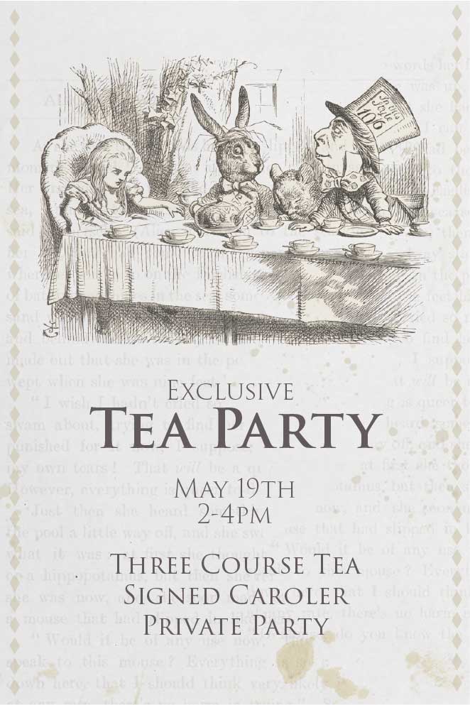 Private Tea May 19 1:30-4pm