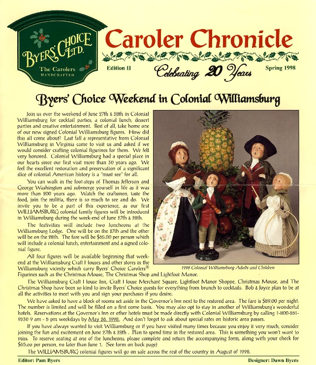 2013 Caroler Chronicle by BYERS' CHOICE LTD. - Issuu